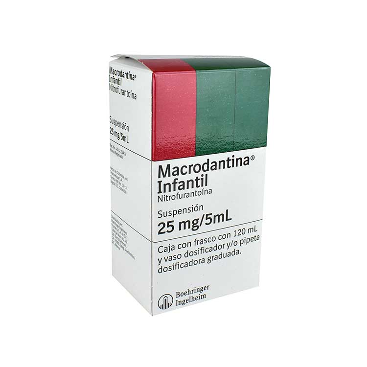 Gofarma | Macrodantina Infantil 25 mg Suspensión 120 ml (Antibiótico) - 0205