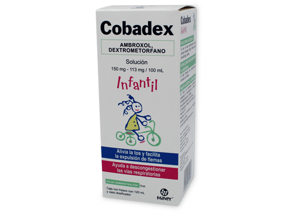 Gofarma | Ambroxol / Dextrometorfano Infantil 150 mg / 113 mg / 100 ml  Jarabe 120 ml