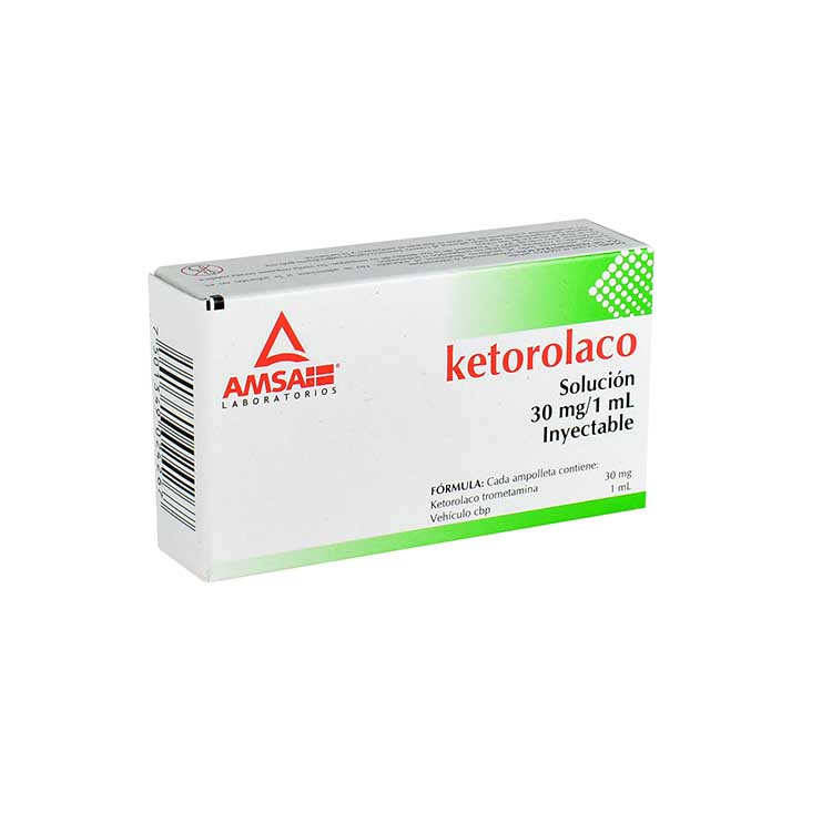 Gofarma | Ketorolaco 30 mg / 1 ml 3 Ampolletas 1 ml