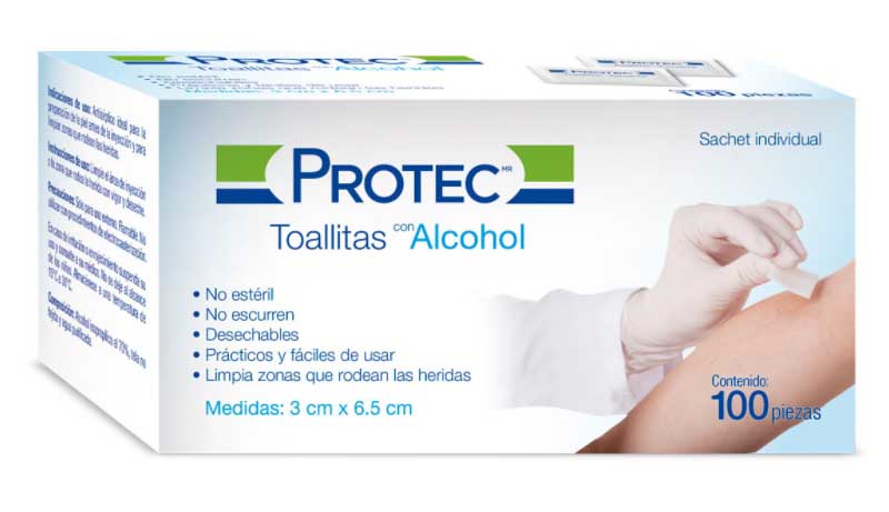 Toallitas con Alcohol - Castillo Lane Medical